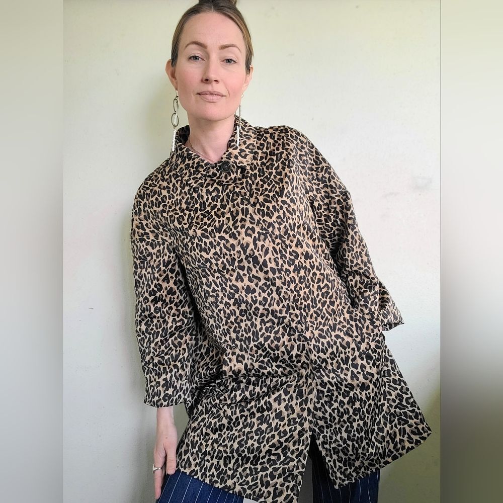 The Preloved Cheetah Print Spring Trench By Weekend MaxMara Size US 4 - Picture 12 of 16